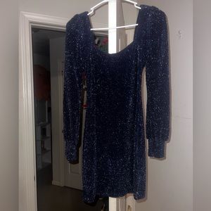 Glittery Navy Blue Dress